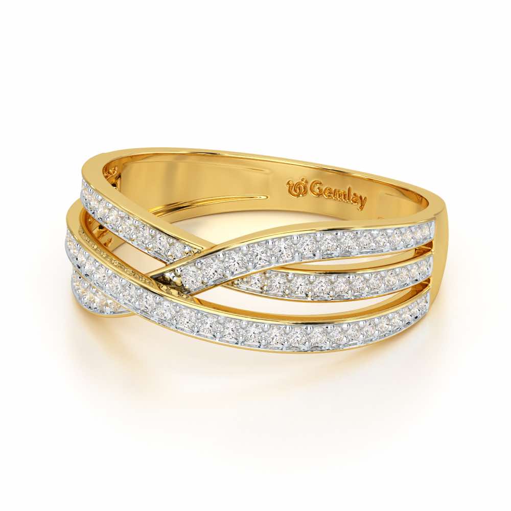 Supreme Helix Silver Ring - Yellow Gold - Image 3