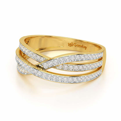 Supreme Helix Silver Ring - Yellow Gold - Image 3