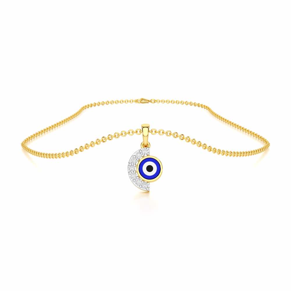 Sacred Watch Silver Pendant - Yellow Gold - Image 3