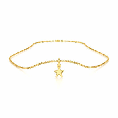 Mini Star Gold Pendant - Yellow Gold - Image 3