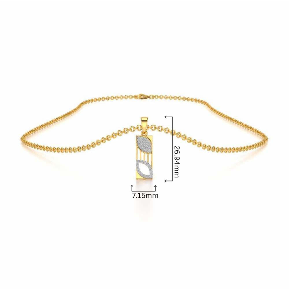 Iha Silver Pendant - Yellow Gold - Image 4