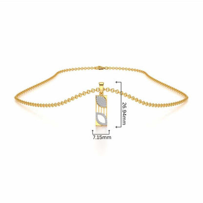 Iha Silver Pendant - Yellow Gold - Image 4