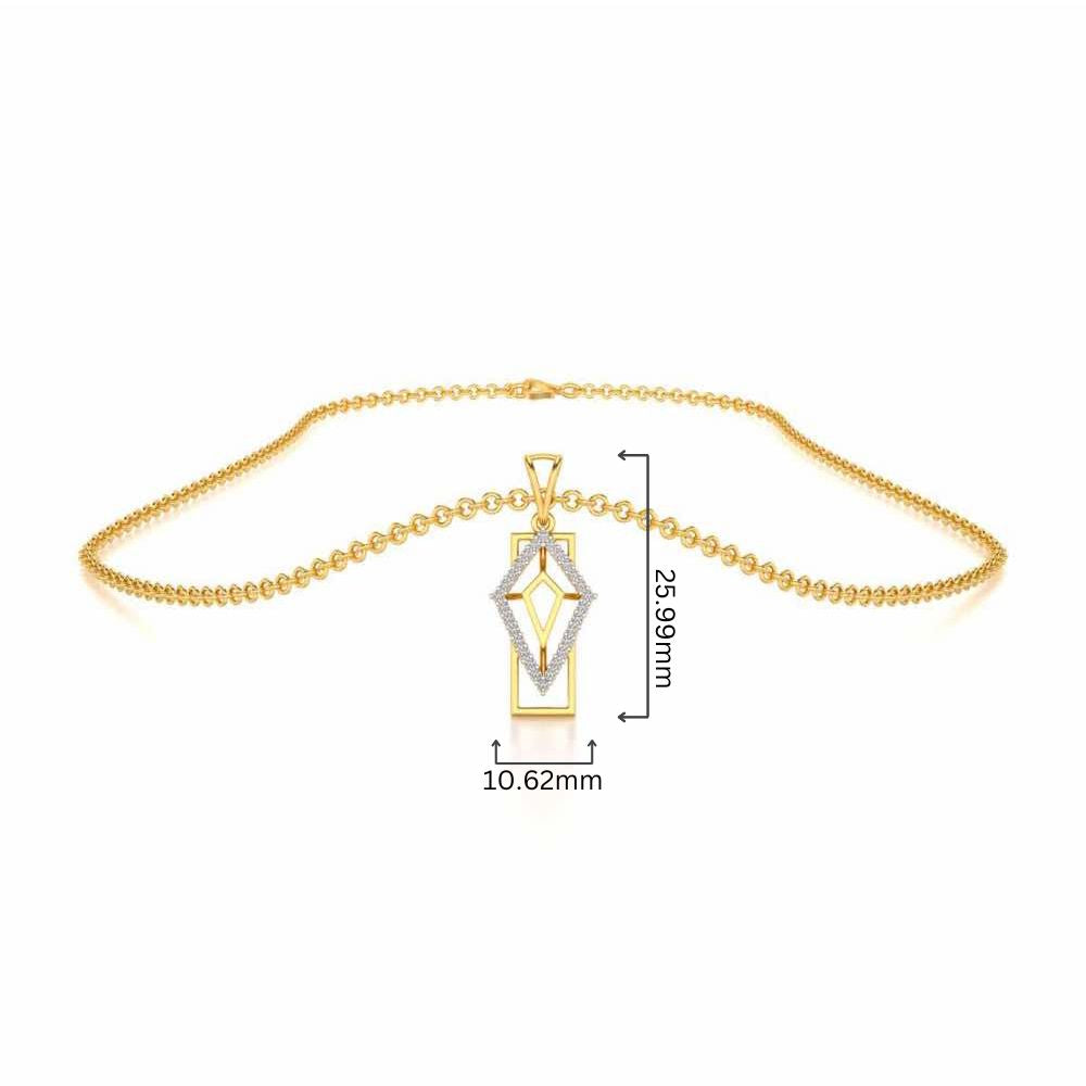 Sirius Silver Pendant - Yellow Gold - Image 4
