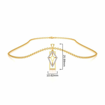 Sirius Silver Pendant - Yellow Gold - Image 4
