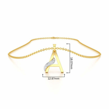 A-Spark Silver Pendant - Yellow Gold - Image 4