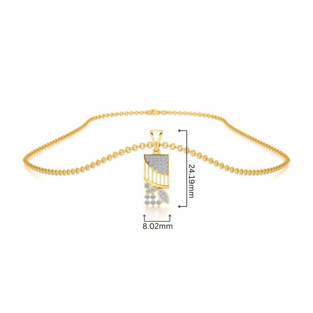Baruna Silver Pendant - Yellow Gold - Image 4