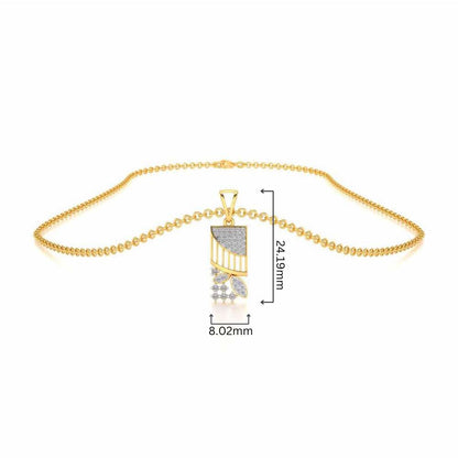 Baruna Silver Pendant - Yellow Gold - Image 4