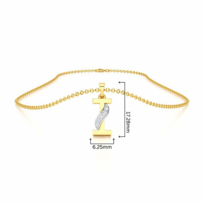 I-Spark Silver Pendant - Yellow Gold - Image 4