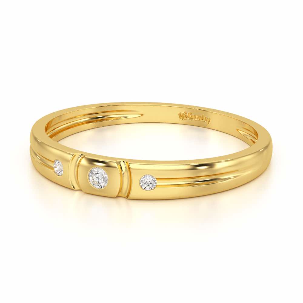 Miracle Blush Silver Ring - Yellow Gold - Image 3