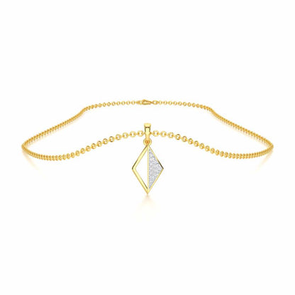 Gleaming Aura Silver Pendant - Yellow Gold - Image 3