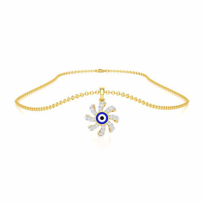 Enchanted Eye Silver Pendant - Yellow Gold - Image 3