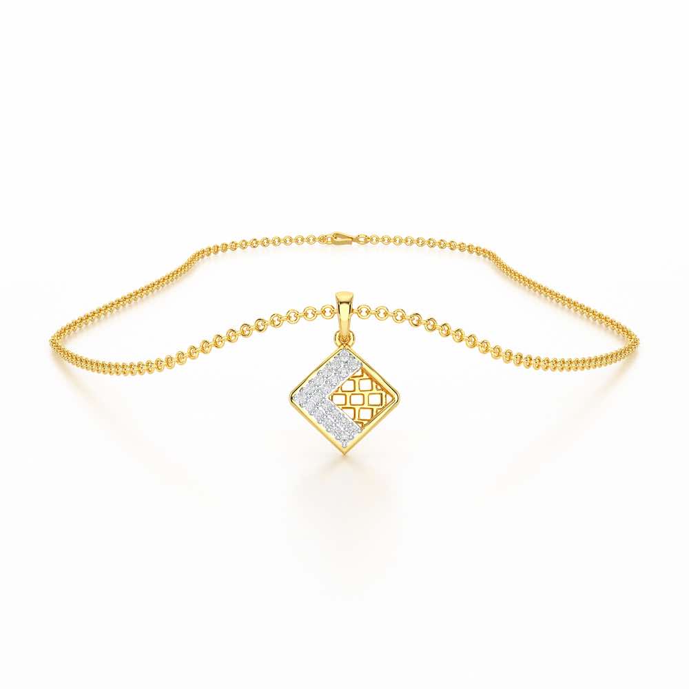 Luminous Bliss Silver Pendant - Yellow Gold - Image 3
