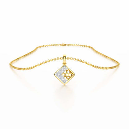 Luminous Bliss Silver Pendant - Yellow Gold - Image 3