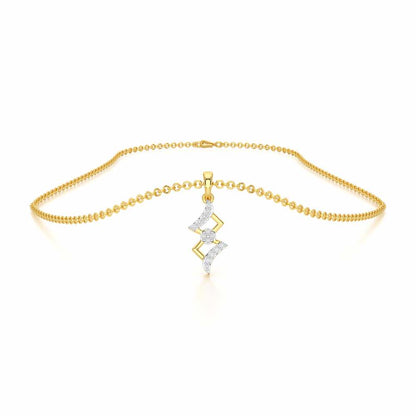 Silver Gleam Pendant - Yellow Gold - Image 3