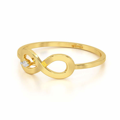 Tentacle Silver Ring - Yellow Gold - Image 3