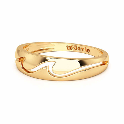 The Sage Silver Ring - Yellow Gold - Image 3