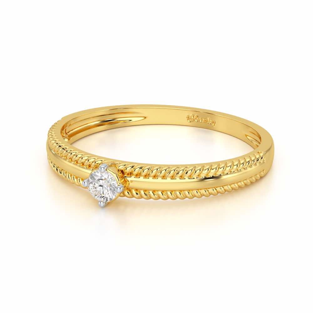 Destined One Silver Ring - Yellow Gold - Image 3