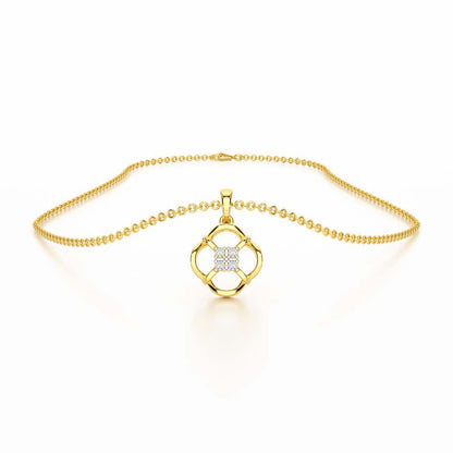 Glint of Grace Silver Pendant - Yellow Gold - Image 3