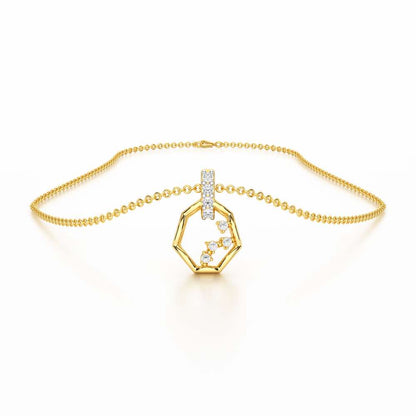 Silver Dawn Silver Pendant - Yellow Gold - Image 3