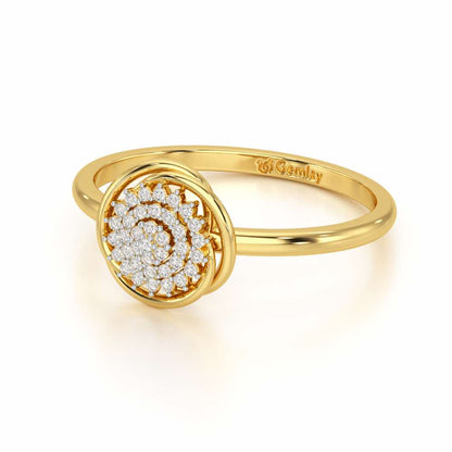 Aquila Silver Ring - Yellow Gold - Image 3