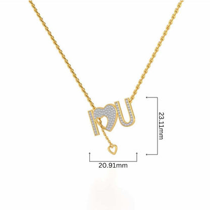 ILU Silver Pendant - Yellow Gold - Image 4