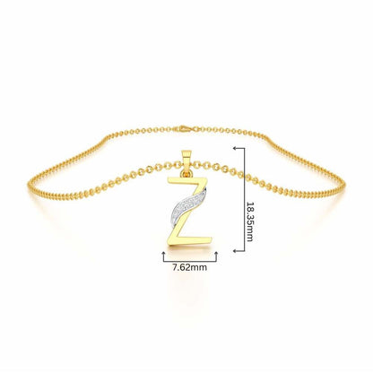 Z-Spark Silver Pendant - Yellow Gold - Image 4