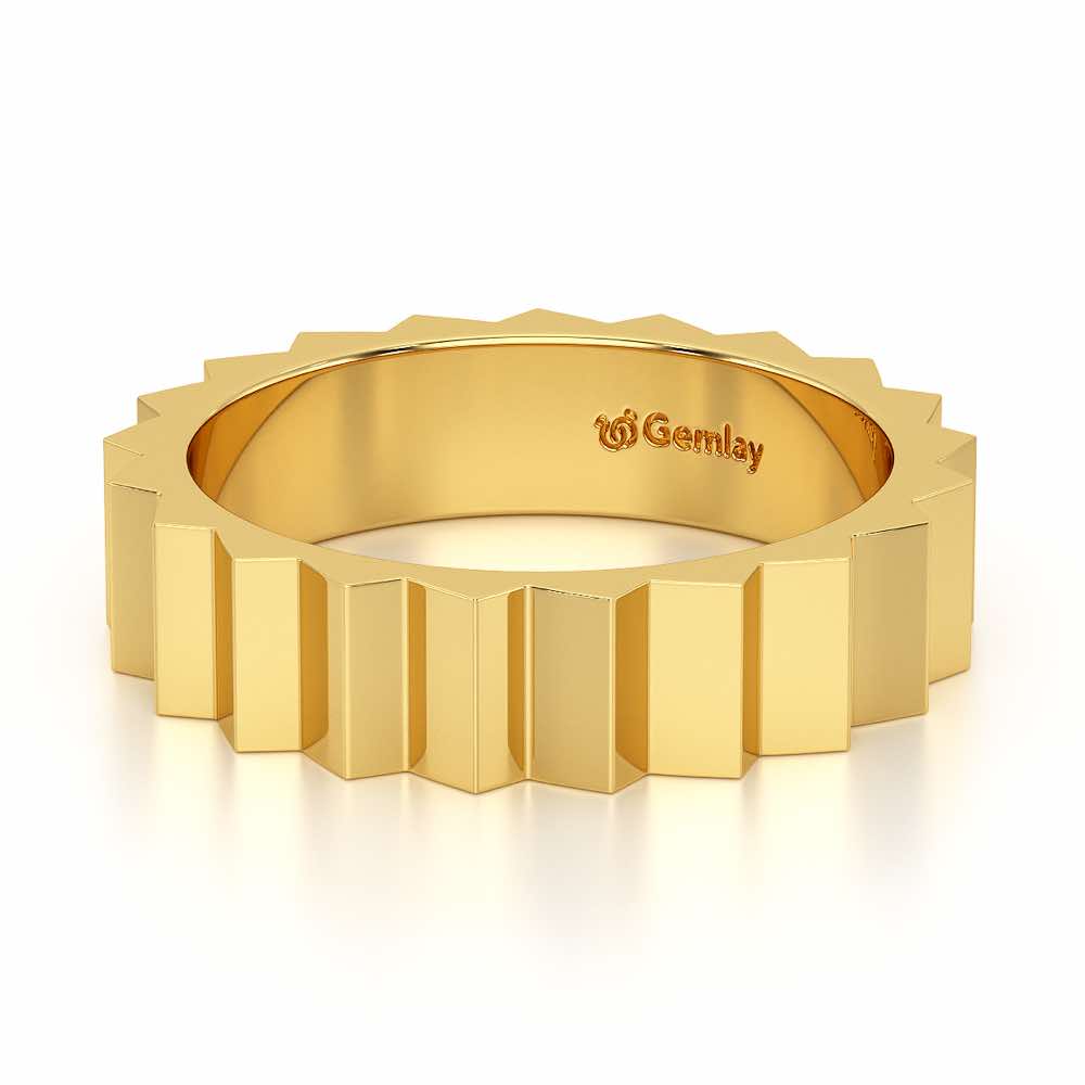 Selena Silver Ring - Yellow Gold - Image 3
