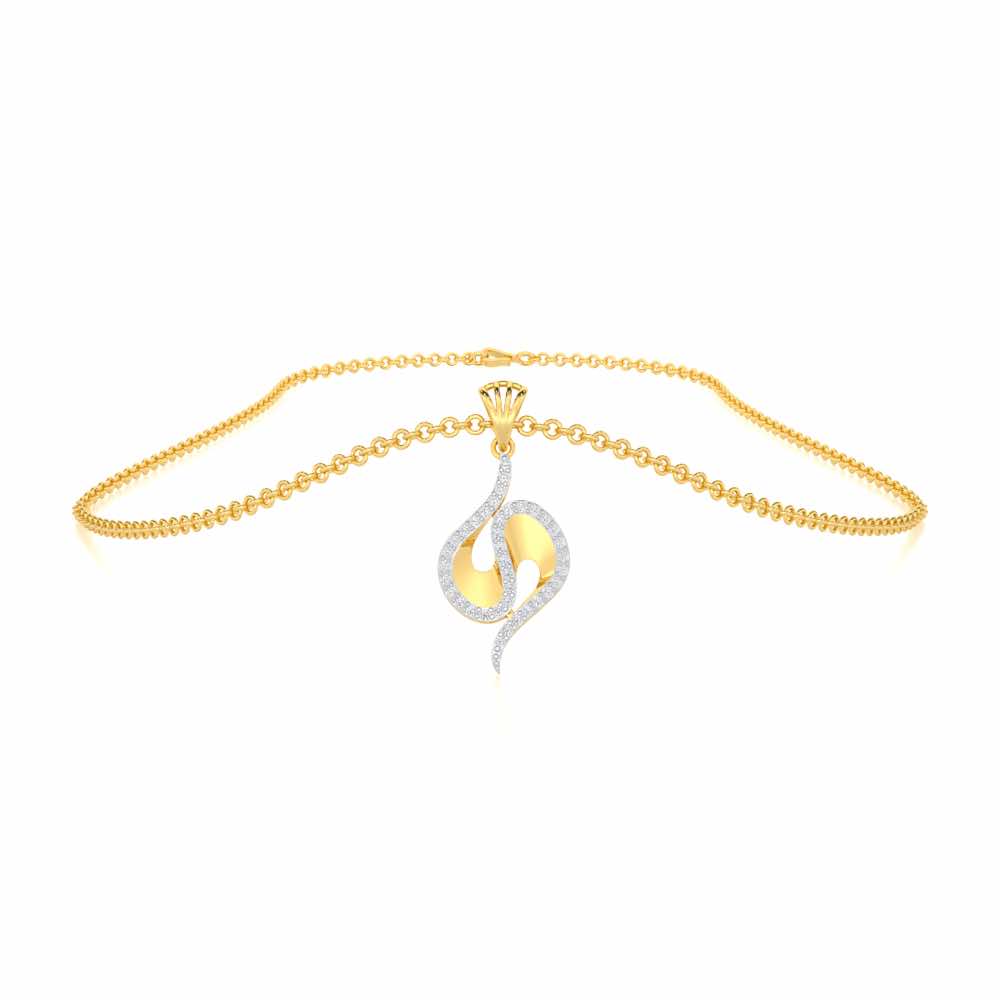 Soulful Rhythms Silver Pendant - Yellow Gold - Image 3