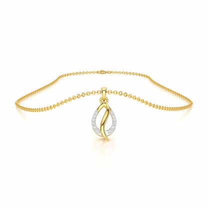 Ethereal Shine Silver Pendant - Yellow Gold - Image 3