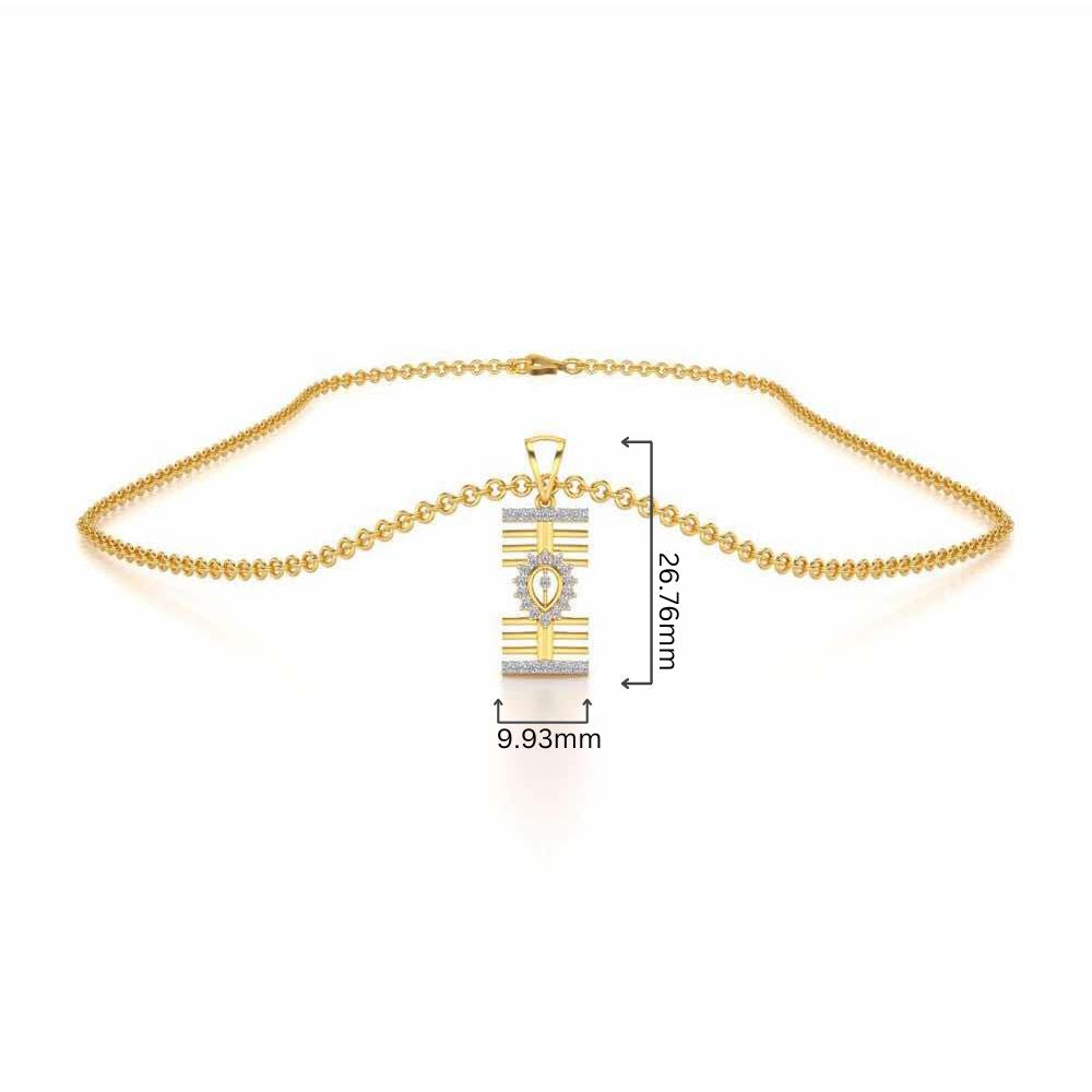 Haral Silver Pendant - Yellow Gold - Image 4