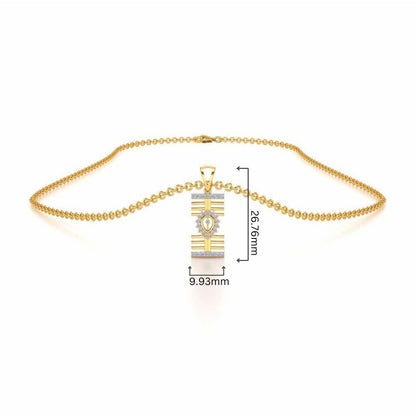 Haral Silver Pendant - Yellow Gold - Image 4