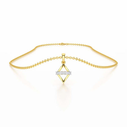 Soft Spark Silver Pendant - Yellow Gold - Image 3