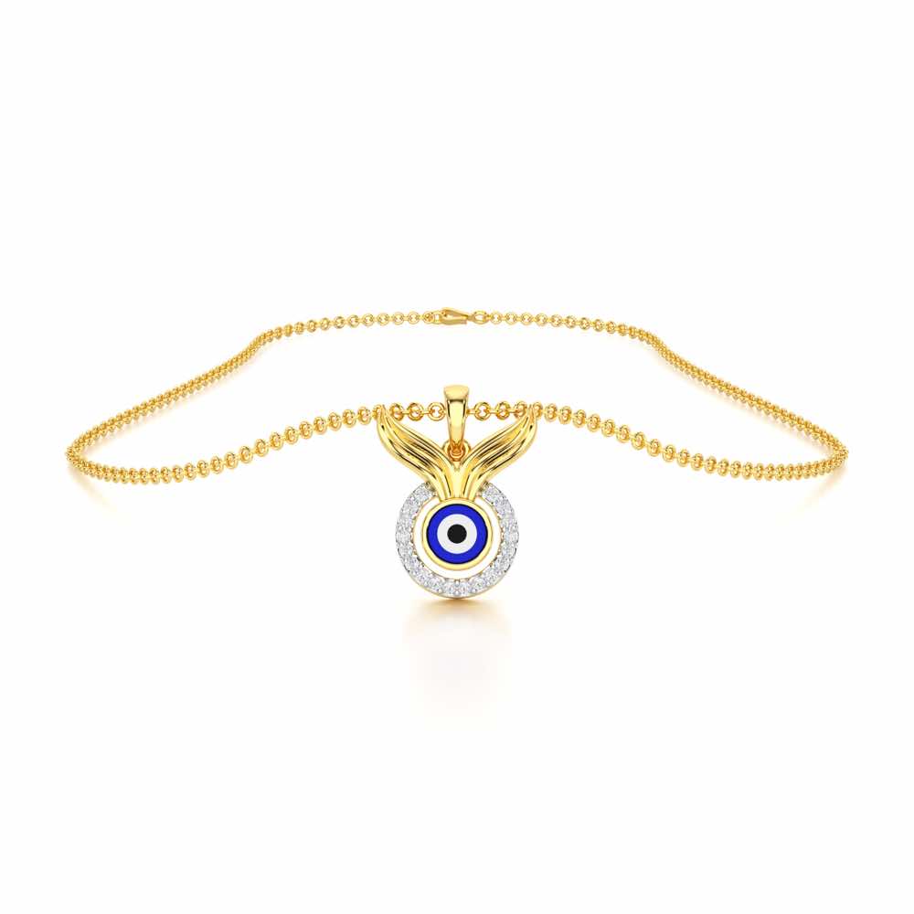 Divine Shield Silver Pendant - Yellow Gold - Image 3