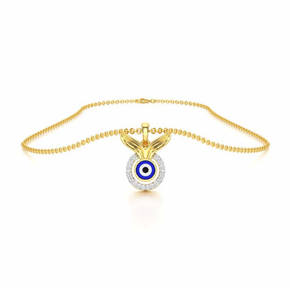 Divine Shield Silver Pendant - Yellow Gold - Image 3