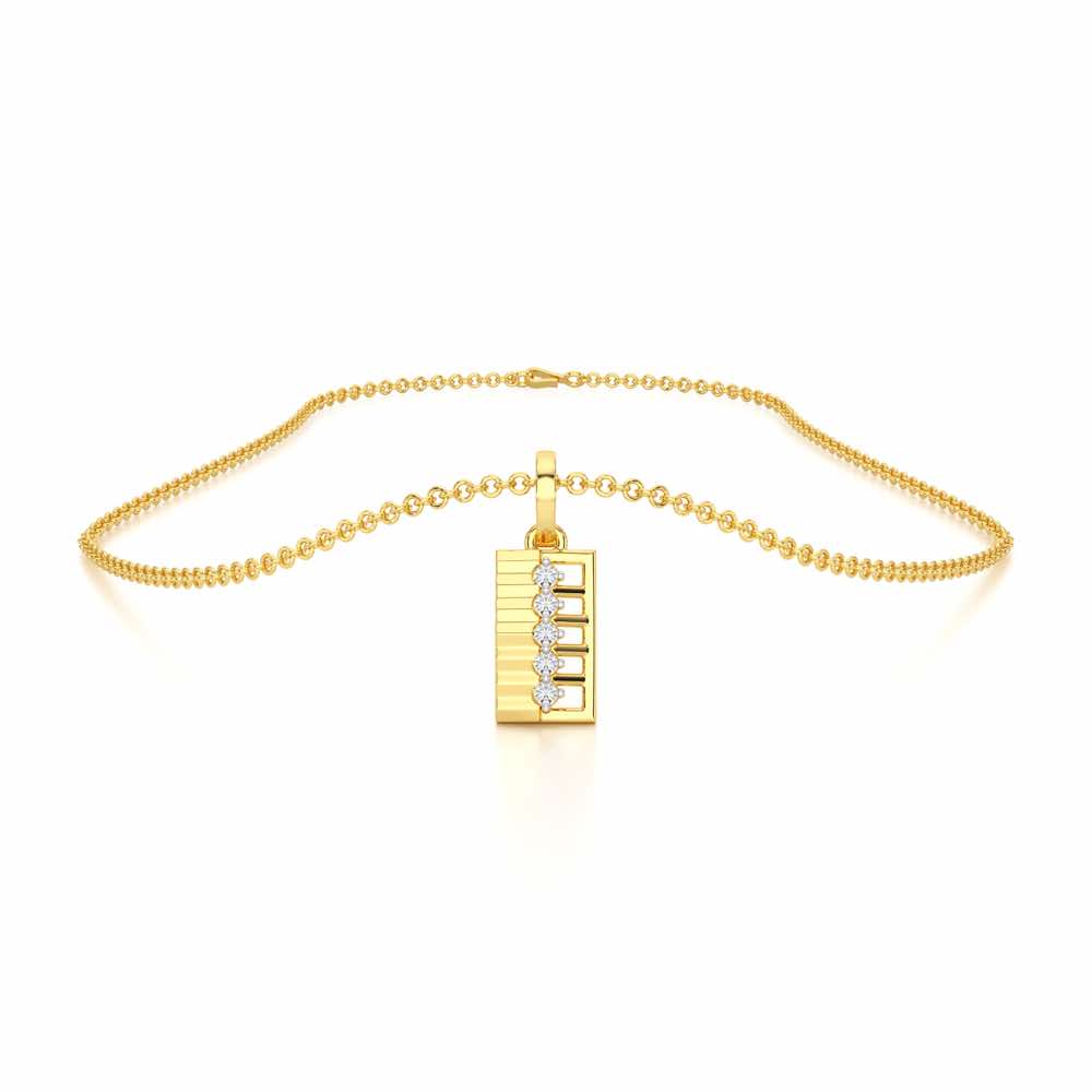 Gleam of Grace Silver Pendant - Yellow Gold - Image 3
