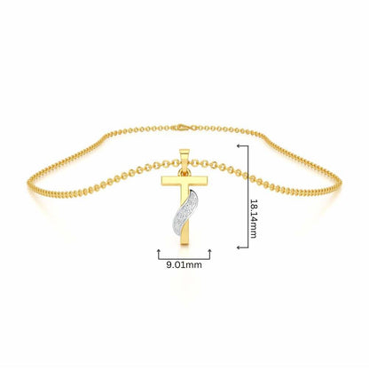 T-Spark Silver Pendant - Yellow Gold - Image 4