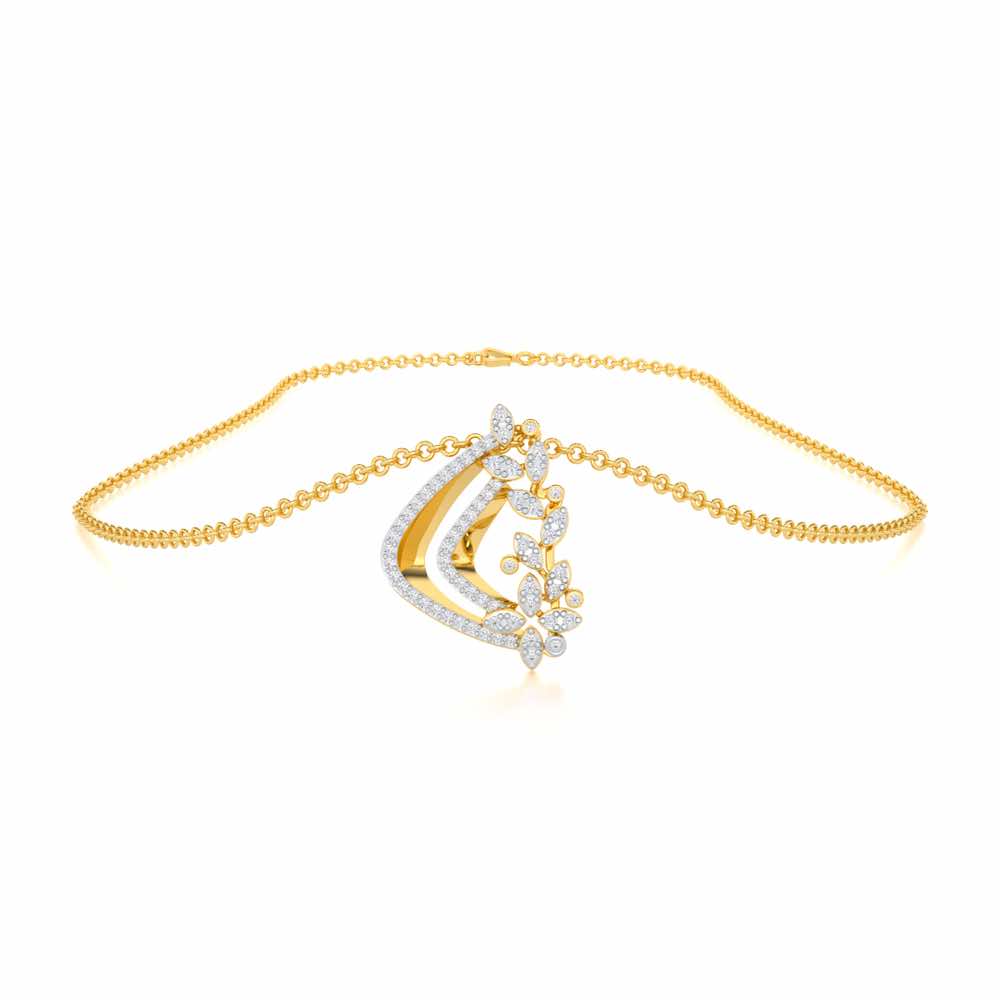Melodic Bliss Silver Pendant - Yellow Gold - Image 3