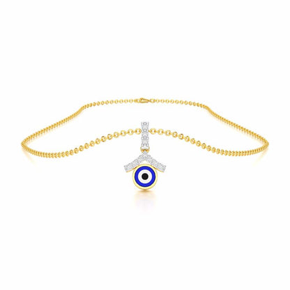 Eternal Shield Silver Pendant - Yellow Gold - Image 3