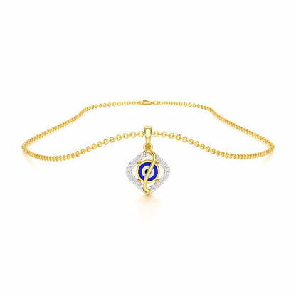 Protective Spark Silver Pendant - Yellow Gold - Image 3