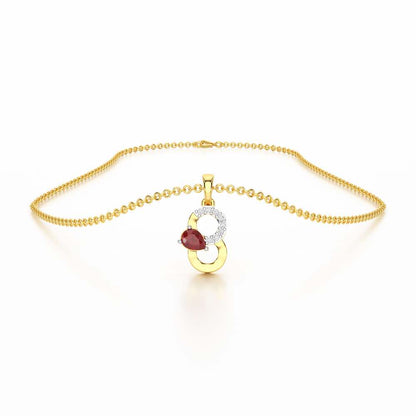 Golden Glimmer Silver Pendant - Yellow Gold - Image 3