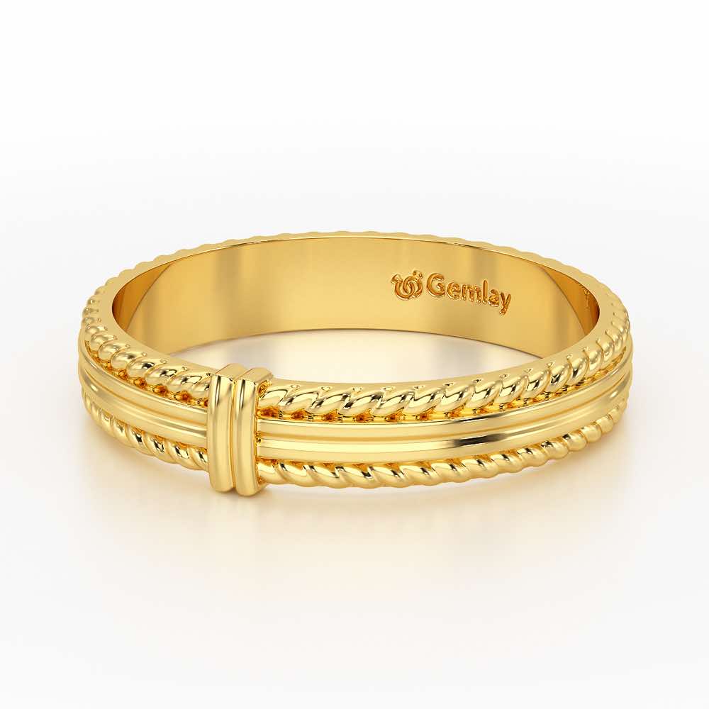 Zyna Silver Ring For Women - Yellow Gold - Image 3