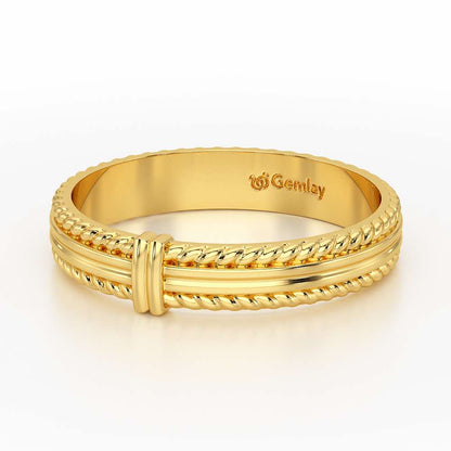 Zyna Silver Ring For Women - Yellow Gold - Image 3