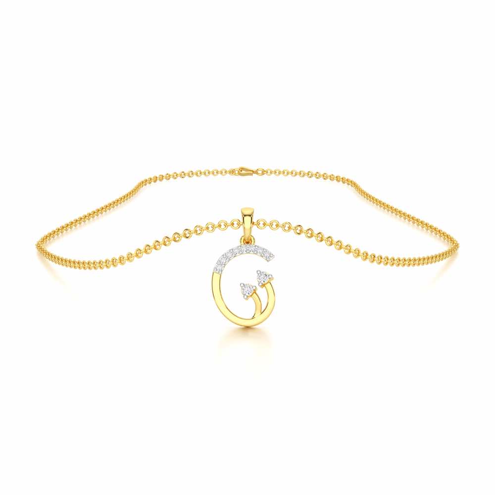 Radiant Show Silver Pendant - Yellow Gold - Image 3