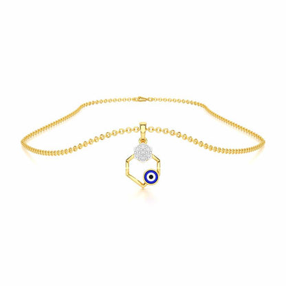 Seeing Shield Silver Pendant - Yellow Gold - Image 3