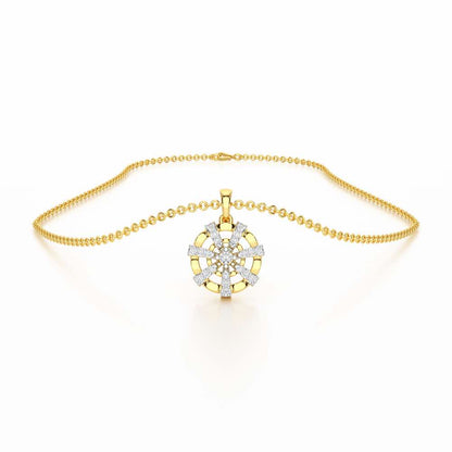 Ethereal Charm Silver Pendant - Yellow Gold - Image 3