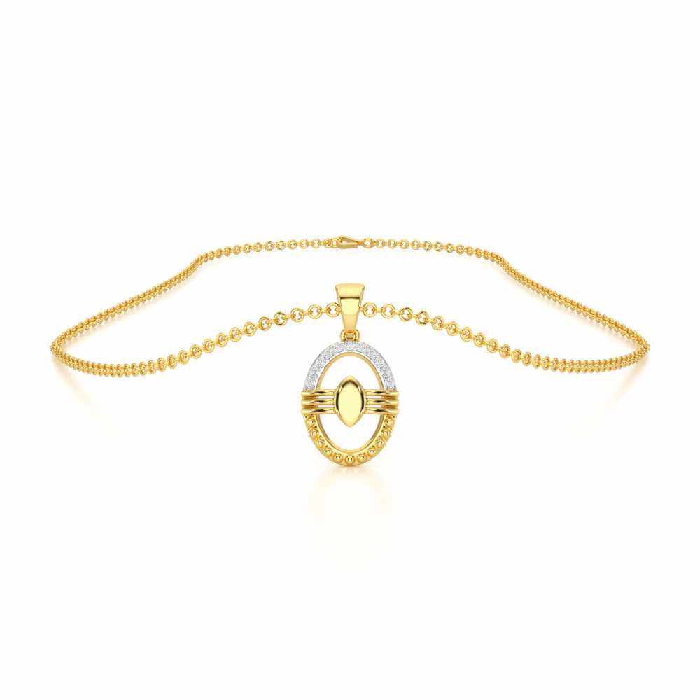 Trinetradhari Silver Pendant - Yellow Gold - Image 3