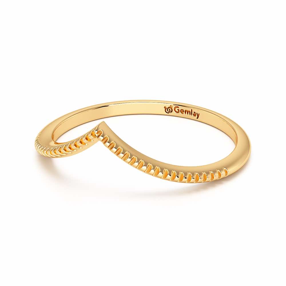 Glena Apex Silver Ring - Yellow Gold - Image 3