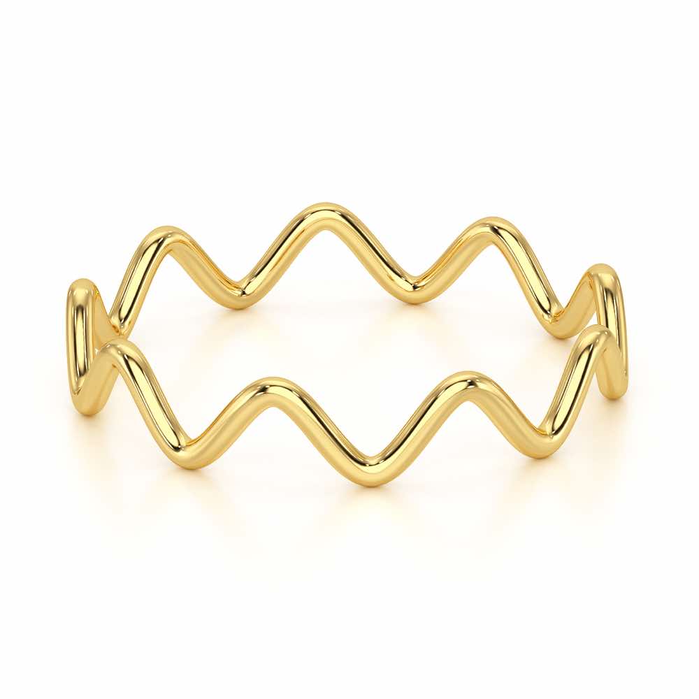 Golden Grace Women Silver Ring - Yellow Gold - Image 3