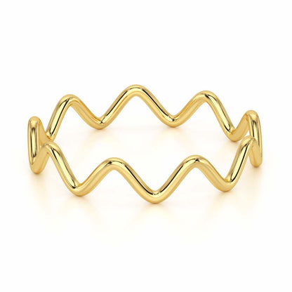 Golden Grace Women Silver Ring - Yellow Gold - Image 3