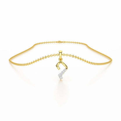 Flicker Joy Silver Pendant - Yellow Gold - Image 3